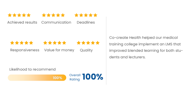LMS solutions review from a medical training college